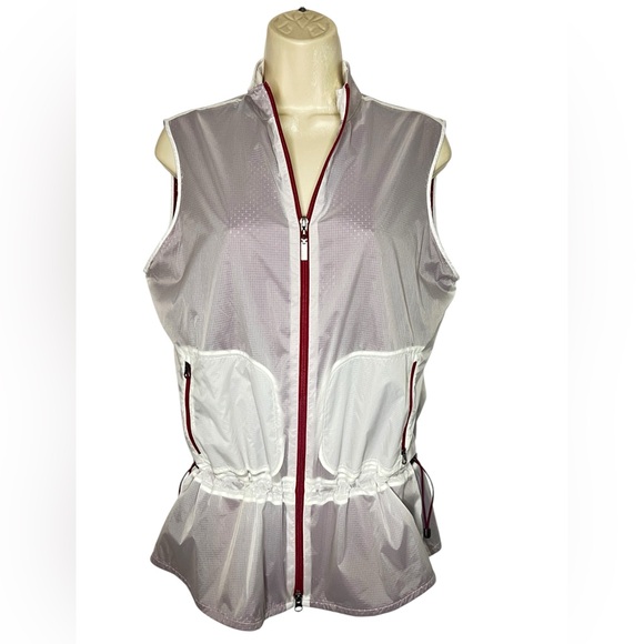 Annika Cutter & Buck Cinched Waist Women's Vest - Size S - Below Hips NEW - Picture 6 of 16